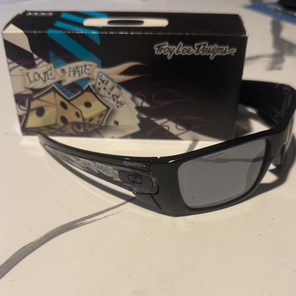 Oakley Troy Lee Designs LOVE & HATE Black Sunglasses